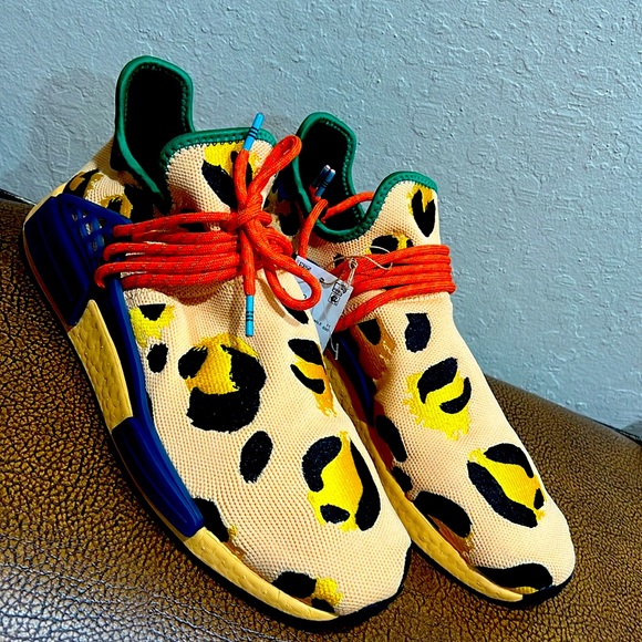adidas Originals Other - New Adidas Pharrell Williams Human Race NMD Animal Print Peach & Orange Sneakers